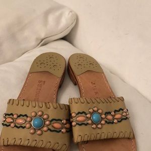 Jack Rogers heeled slides